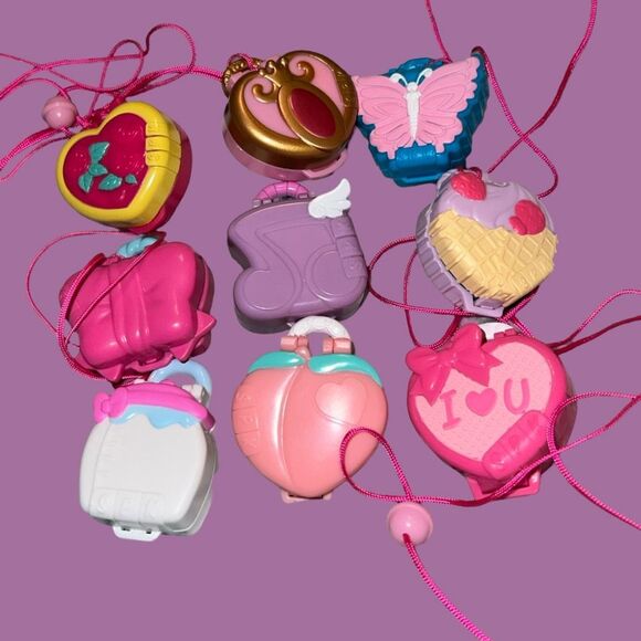 Set of 9 Moose Toys Shopkins Lil Secrets- Necklace Lockets - Picture 11 of 11